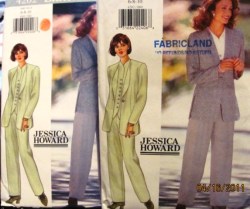 4202 EZ BUTTERICK UNLINED PANEL JACKET, SS BUTTON TOP,  PANTS PATTERN 6-22 3 SIZES choice